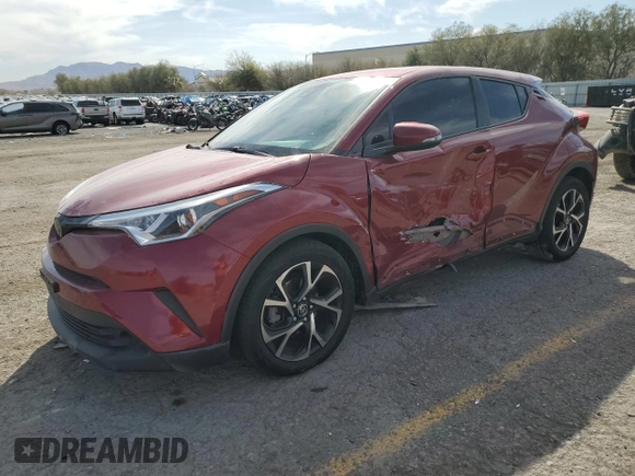 2019 Toyota C-HR XLE with VIN JTNKHMBX5K1048945, listed as a Copart auction lot 50242345 with 44,252 mi miles and Salvage Title. Bid and sale history available at DreamBid. Image 1.