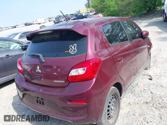 2018 Mitsubishi Mirage ES with VIN ML32A3HJXJH005913, listed as a IAAI auction lot 42112960 with 70,000 mi miles and . Bid and sale history available at DreamBid. Image 4.