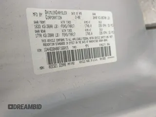 2006 Dodge Durango SXT с VIN 1D4HB38N86F166015, выставлен на аукционе IAAI как лот 41799450 с пробегом 243 754 миль миль и . История ставок и продаж доступна на DreamBid. Изображение 9.