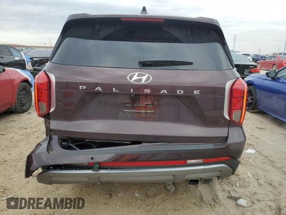2024 Hyundai Palisade Limited z VIN KM8R54GE9RU738186, wystawiony jako Copart lot #45178775 z przebiegiem 8 593 mil mil oraz Szkoda całkowita • Salvage title. Historia ofert i sprzedaży dostępna na DreamBid. Obrazek 6.