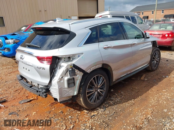 2019 Infiniti QX50 Essential with VIN 3PCAJ5M15KF147078, listed as a IAAI auction lot 42391865 with 66,676 mi miles and . Bid and sale history available at DreamBid. Image 4.
