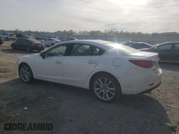 2017 Mazda 6 Touring with VIN JM1GL1V56H1151088, listed as a Copart auction lot 51741435 with 124,331 mi miles and Salvage Title. Bid and sale history available at carsss.com. Image 2.