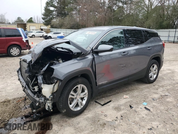 2019 GMC Terrain SLE z VIN 3GKALMEV5KL104467, wystawiony jako Copart lot #45571015 z przebiegiem 69 466 mil mil oraz Szkoda całkowita • Salvage title. Historia ofert i sprzedaży dostępna na DreamBid. Obrazek 1.