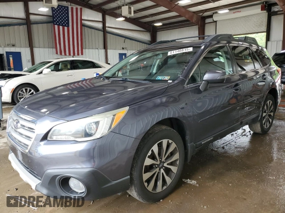2015 Subaru Outback Limited with VIN 4S4BSELC8F3363638, listed as a Copart auction lot 61146815 with 185,130 mi miles and Clean title. Bid and sale history available at DreamBid. Image 1.