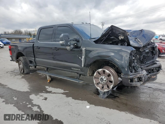 2024 Ford Super Duty F-250 SRW XL with VIN 1FT8W2BT9REE45485, listed as a Copart auction lot 49457685 with 21,713 mi miles and Salvage Title. Bid and sale history available at carsss.com. Image 4.
