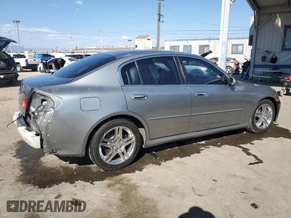 2005 Infiniti G35 with VIN JNKCV51E65M206766, listed as a Copart auction lot 70475334 with Not Provided miles and Salvage Title. Bid and sale history available at DreamBid. Image 3.