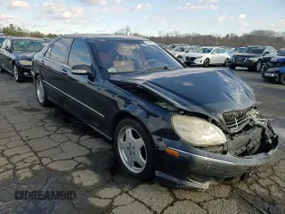 2001 Mercedes-Benz S-Class with VIN WDBNG70J11A203069, listed as a Copart auction lot 84256714 with 0 mi miles and Salvage Title. Bid and sale history available at carsss.com. Image 10.
