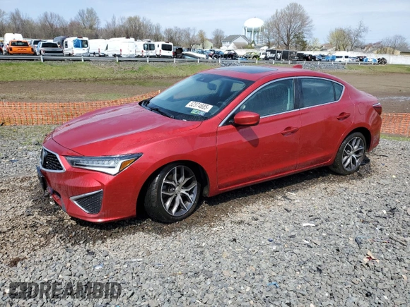 2021 Acura ILX Premium with VIN 19UDE2F74MA006386, listed as a Copart auction lot 52574885 with 39,393 mi miles and Salvage title. Bid and sale history available at DreamBid. Image 1.