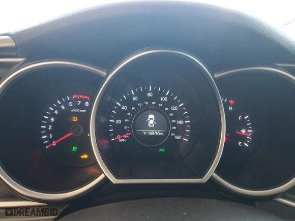 2015 Kia Optima LX with VIN KNAGM4A79F5639704, listed as a Copart auction lot 50089075 with 160,765 mi miles and Salvage Title. Bid and sale history available at carsss.com. Image 9.