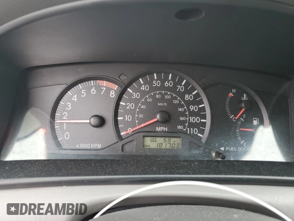 2006 Toyota Corolla CE with VIN JTDBR32E660082527, listed as a Copart auction lot 55152265 with 181,703 mi miles and Salvage Title. Bid and sale history available at DreamBid. Image 9.