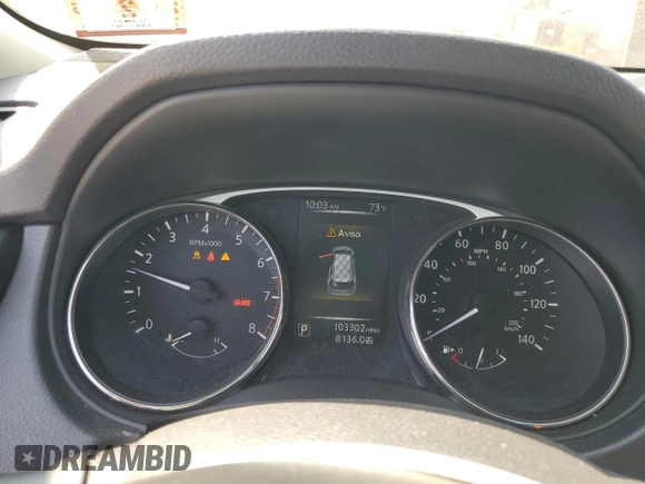 2016 Nissan Rogue SV with VIN KNMAT2MVXGP699328, listed as a Copart auction lot 54396265 with 103,302 mi miles and Salvage Title. Bid and sale history available at carsss.com. Image 9.