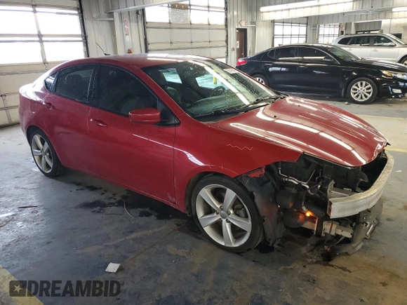 2013 Dodge Dart GT with VIN 1C3CDFCB7DD329363, listed as a Copart auction lot 57789405 with 120,892 mi miles and Salvage title. Bid and sale history available at DreamBid. Image 4.