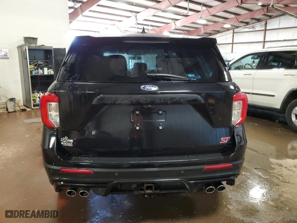 2021 Ford Explorer ST with VIN 1FM5K8GC3MGA74147, listed as a Copart auction lot 48046155 with 35,663 mi miles and Non Repairable. Bid and sale history available at carsss.com. Image 6.