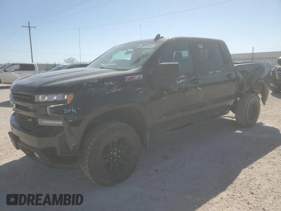 2021 Chevrolet Silverado 1500 LT Trail Boss with VIN 3GCPYFEDXMG334267, listed as a Copart auction lot 47261455 with 60,153 mi miles and Salvage Title. Bid and sale history available at DreamBid. Image 1.