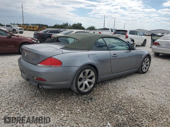 2004 BMW 6 Series 645Ci with VIN WBAEK73434B321139, listed as a Copart auction lot 70976914 with 122,418 mi miles and Clean Title. Bid and sale history available at carsss.com. Image 3.