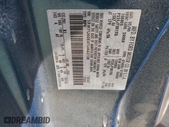 2001 Ford Explorer Sport z VIN 1FMYU60E41UA63128, wystawiony jako Copart lot #42382445 z przebiegiem 79 836 mil mil oraz Szkoda całkowita • Salvage title. Historia ofert i sprzedaży dostępna na DreamBid. Obrazek 13.