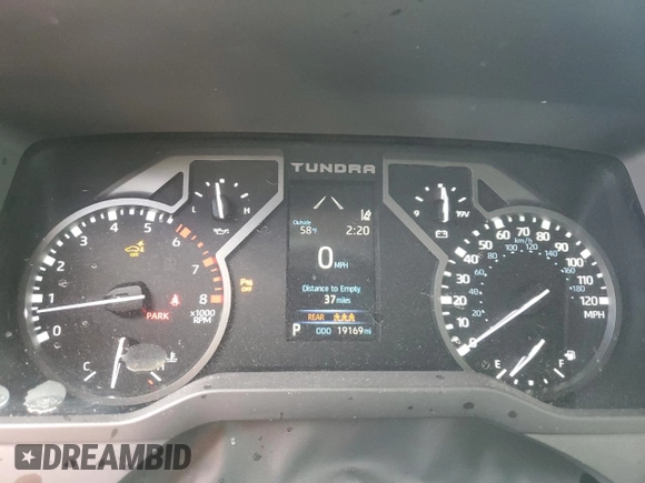 2023 Toyota Tundra Limited with VIN 5TFJA5DB4PX120864, listed as a Copart auction lot 48952505 with 19,169 mi miles and Salvage title. Bid and sale history available at DreamBid. Image 9.