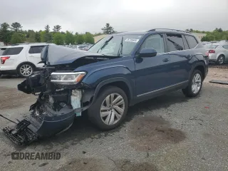 2021 Volkswagen Atlas SEL with VIN 1V2BP2CAXMC566223, listed as a Copart auction lot 56785655 with 101,229 mi miles and Salvage title. Bid and sale history available at DreamBid. Image 1.