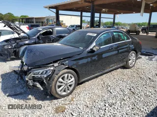 2019 Mercedes-Benz C 300 with VIN 55SWF8DBXKU294402, listed as a Copart auction lot 52570985 with 51,995 mi miles and Salvage Title. Bid and sale history available at DreamBid. Image 1.