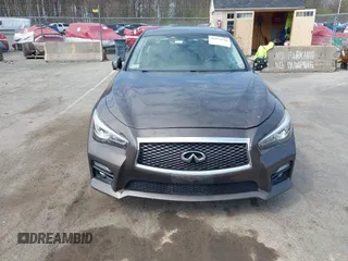 2014 Infiniti Q50 Premium z VIN JN1BV7AR0EM687810, wystawiony jako IAAI lot #42073610 z przebiegiem 167 912 mil mil oraz . Historia ofert i sprzedaży dostępna na DreamBid. Obrazek 12.
