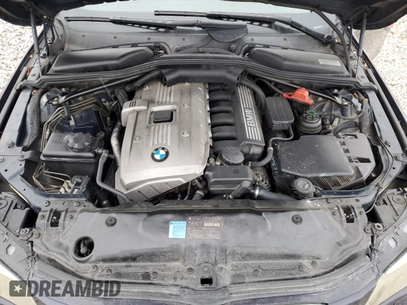 2006 BMW 5 Series 530i with VIN WBANE73586CM43086, listed as a Copart auction lot 48191405 with 201,870 mi miles and Salvage Title. Bid and sale history available at carsss.com. Image 11.