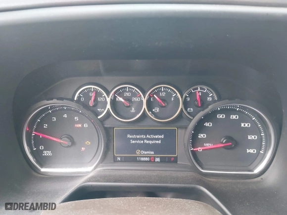 2021 Chevrolet Tahoe Z71 with VIN 1GNSKPKD3MR443411, listed as a IAAI auction lot 41593693 with 118,880 mi miles. Bid and sale history available at carsss.com. Image 7.
