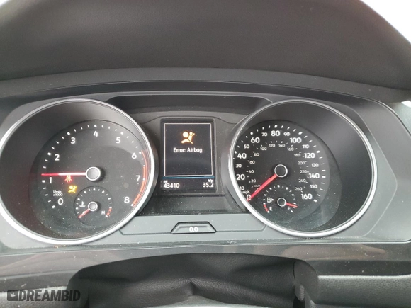 2019 Volkswagen Tiguan SE with VIN 3VV2B7AX8KM152231, listed as a Copart auction lot 52824585 with 43,410 mi miles and Salvage Title. Bid and sale history available at carsss.com. Image 9.