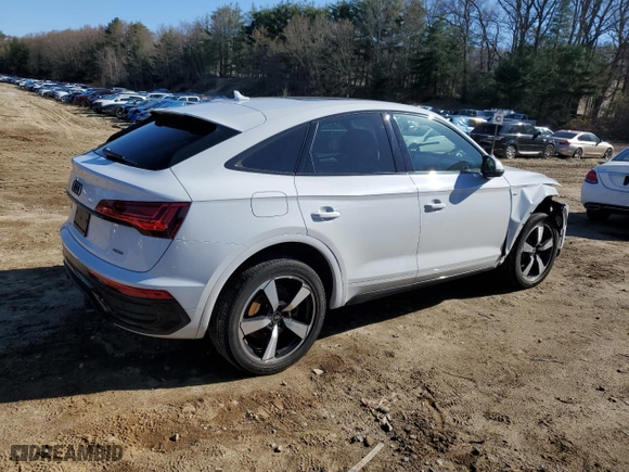 2022 Audi Q5 Sportback S line Premium Plus with VIN WA15AAFY1N2080131, listed as a Copart auction lot 50730014 with 21,327 mi miles. Bid and sale history available at carsss.com. Image 3.