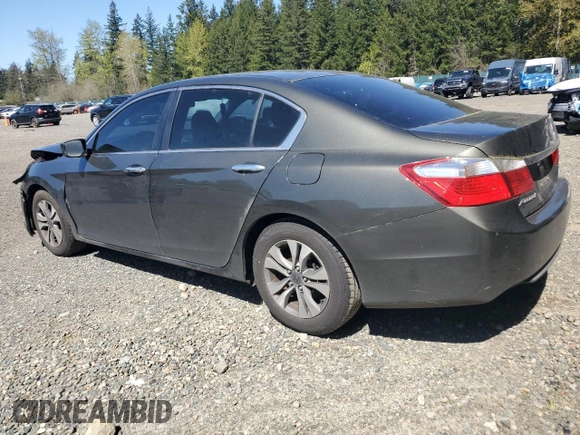 2014 Honda Accord LX with VIN 1HGCR2F36EA092301, listed as a Copart auction lot 53475645 with 134,890 mi miles and Salvage Title. Bid and sale history available at carsss.com. Image 2.