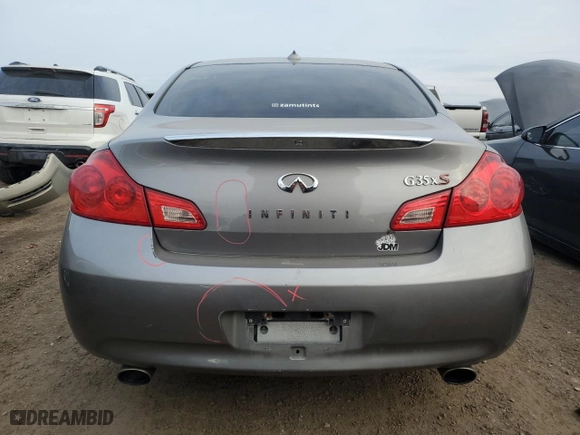 2008 Infiniti G35 Sedan x with VIN JNKBV61F38M270813, listed as a Copart auction lot 44642475 with NaN miles and Salvage Title. Bid and sale history available at carsss.com. Image 6.