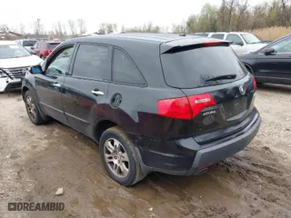 2009 Acura MDX Tech Pkg with VIN 2HNYD28649H505165, listed as a IAAI auction lot 41956746 with 193,327 mi miles. Bid and sale history available at carsss.com. Image 3.