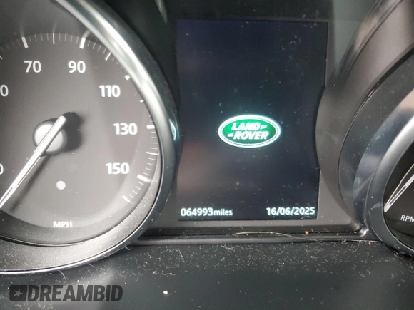 2019 Land Rover Range Rover Evoque SE with VIN SALVP2RX2KH345461, listed as a Copart auction lot 53750075 with 64,993 mi miles and Salvage title. Bid and sale history available at DreamBid. Image 9.