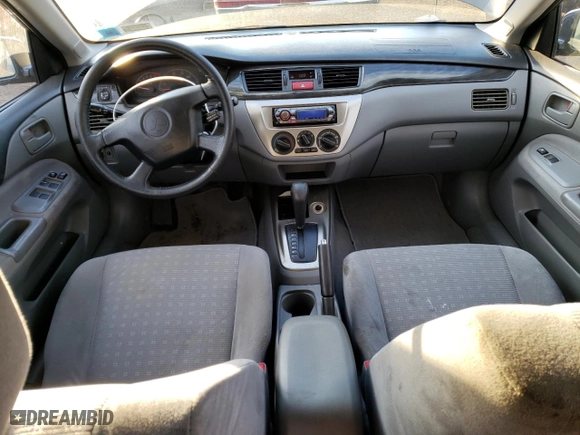 2004 Mitsubishi Lancer LS with VIN JA3AJ36E34U036316, listed as a Copart auction lot 87617655 with 140,855 mi miles and Salvage Title. Bid and sale history available at carsss.com. Image 8.