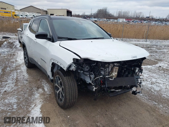 2024 Jeep Compass Limited с VIN 3C4NJDCN2RT103258, выставлен на аукционе IAAI как лот 41246086 с пробегом 3 792 миль миль и . История ставок и продаж доступна на DreamBid. Изображение 1.