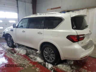 2024 Infiniti QX80 LUXE with VIN JN8AZ2AE4R9328082, listed as a Copart auction lot 41964375 with 27,999 mi miles and Salvage Title. Bid and sale history available at carsss.com. Image 2.