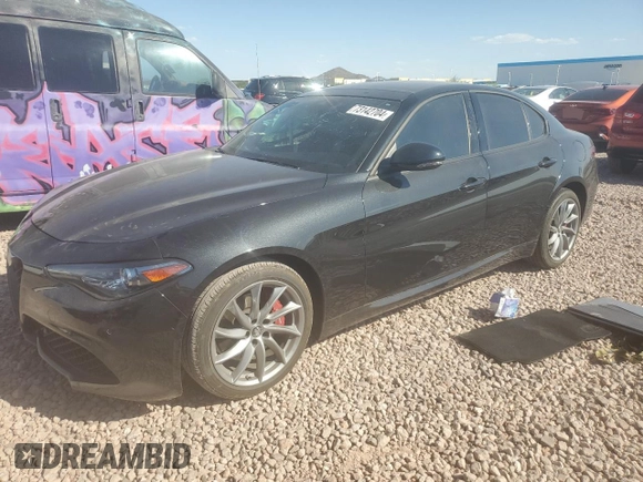 2022 Alfa Romeo Giulia with VIN ZARFAMAN1N7662764, listed as a Copart auction lot 73142704 with Not provided miles and Salvage title. Bid and sale history available at DreamBid. Image 1.