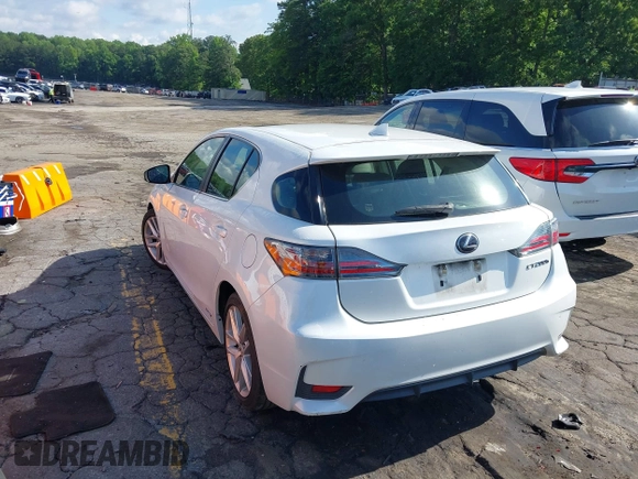 2014 Lexus CT 200h with VIN JTHKD5BH1E2175901, listed as a IAAI auction lot 42238546 with 157,577 mi miles and . Bid and sale history available at DreamBid. Image 3.