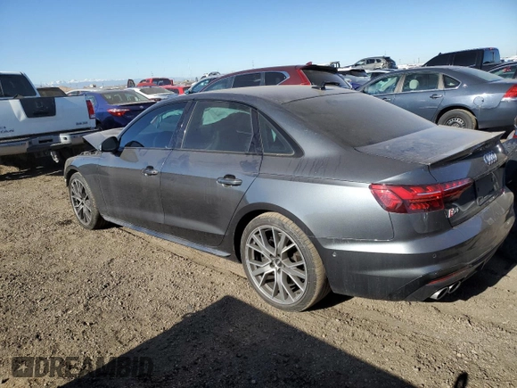 2021 Audi S4 Prestige with VIN WAUC4BF45MA010835, listed as a Copart auction lot 83412464 with 19,157 mi miles and Salvage Title. Bid and sale history available at carsss.com. Image 2.