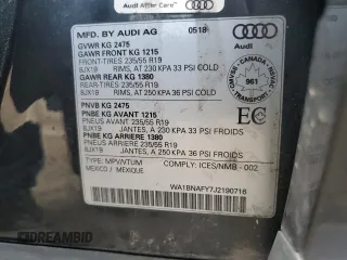 2018 Audi Q5 Premium Plus with VIN WA1BNAFY7J2190716, listed as a Copart auction lot 61136185 with 105,973 mi miles and Clean title. Bid and sale history available at DreamBid. Image 13.