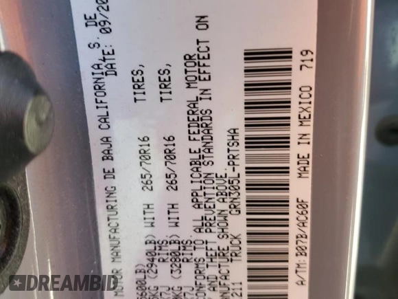 2021 Toyota Tacoma SR with VIN 3TMCZ5AN6MM371211, listed as a Copart auction lot 48366635 with 58,230 mi miles and Salvage title. Bid and sale history available at DreamBid. Image 12.