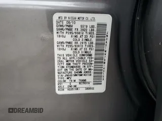 2011 Infiniti FX with VIN JN8AS1MW7BM140159, listed as a Copart auction lot 72942854 with 138,695 mi miles and Salvage title. Bid and sale history available at DreamBid. Image 13.