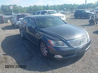 2007 Lexus LS 460 L with VIN JTHGL46F375009134, listed as a IAAI auction lot 42298378 with 131,292 mi miles and . Bid and sale history available at DreamBid. Image 1.