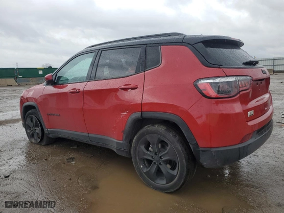 2021 Jeep Compass Altitude with VIN 3C4NJCBB3MT560977, listed as a Copart auction lot 79467924 with 57,391 mi miles and Salvage Title. Bid and sale history available at carsss.com. Image 2.