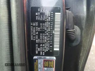 2024 Kia Sorento S с VIN 5XYRL4JC9RG275369, выставлен на аукционе Copart как лот 54662255 с пробегом 47 564 миль миль и Списание • Salvage title. История ставок и продаж доступна на DreamBid. Изображение 13.