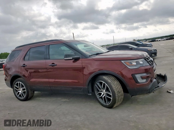 2016 Ford Explorer Sport with VIN 1FM5K8GT6GGC73343, listed as a Copart auction lot 54788645 with 103,097 mi miles and Salvage Title. Bid and sale history available at DreamBid. Image 4.