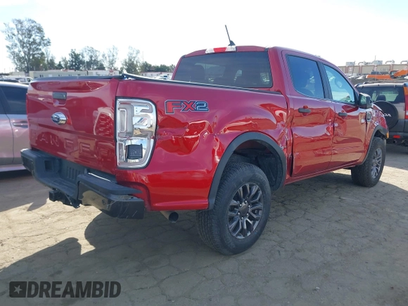 2021 Ford Ranger XL with VIN 1FTER4EH5MLD23952, listed as a IAAI auction lot 41654865 with 44,713 mi miles. Bid and sale history available at carsss.com. Image 4.