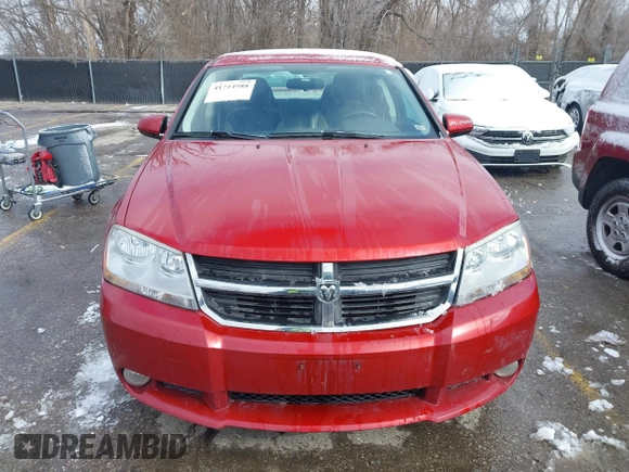2010 Dodge Avenger R/T with VIN 1B3CC5FB4AN129049, listed as a IAAI auction lot 41714988 with 237,047 mi miles. Bid and sale history available at carsss.com. Image 6.