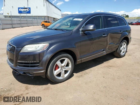2014 Audi Q7 Premium Plus with VIN WA1LGAFEXED016105, listed as a Copart auction lot 64299575 with 122,448 mi miles and Clean title. Bid and sale history available at DreamBid. Image 1.