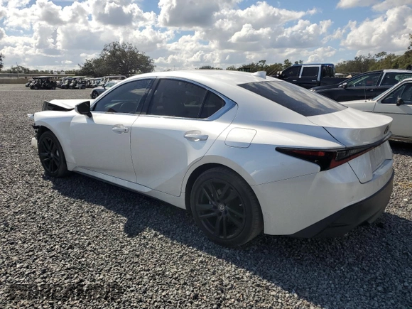 2021 Lexus IS with VIN JTHC81F25M5044796, listed as a Copart auction lot 79816124 with 28,457 mi miles and Salvage Title. Bid and sale history available at carsss.com. Image 2.