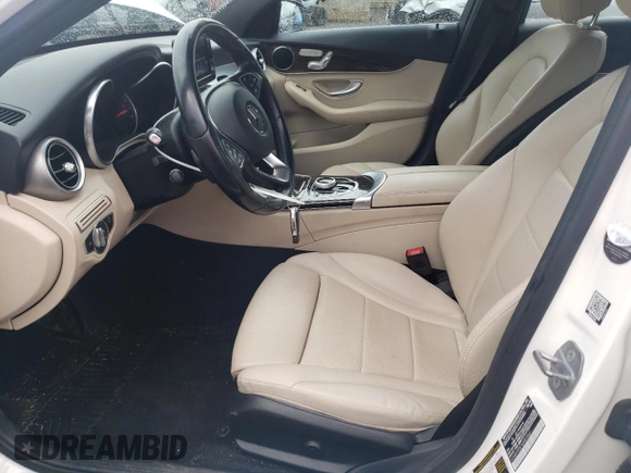 2018 Mercedes-Benz C 300 with VIN 55SWF4KB7JU281262, listed as a Copart auction lot 50634605 with 75,079 mi miles and Salvage Title. Bid and sale history available at DreamBid. Image 7.